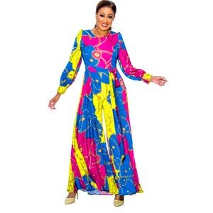 Multi Color Jumpsuit Size 12